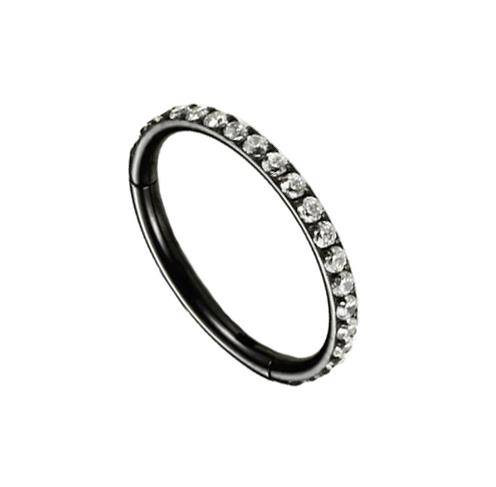 Titanium CLICKER  ring Black - TK-023
