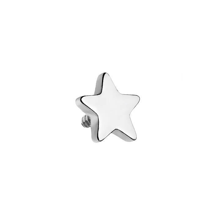 Titanium attachment for pins star silver - TNA-021