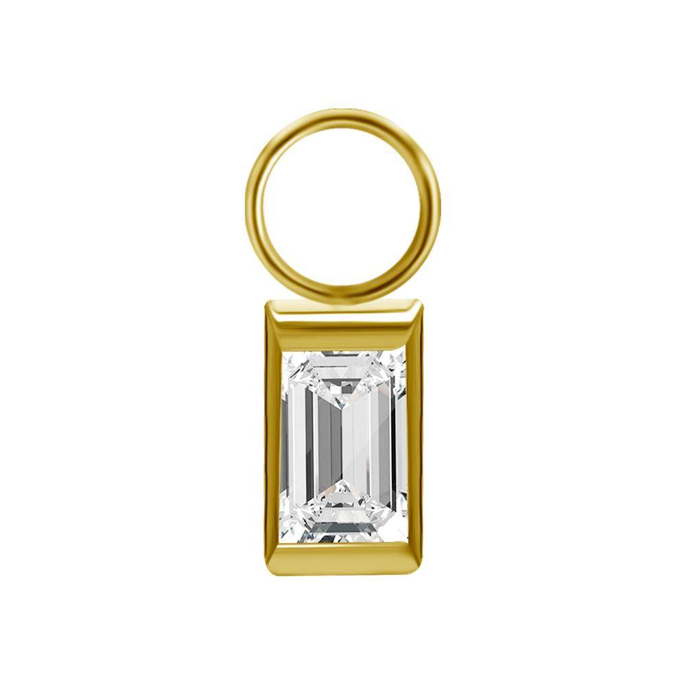 Charms - PREMIUM CRYSTAL - gold - D-007