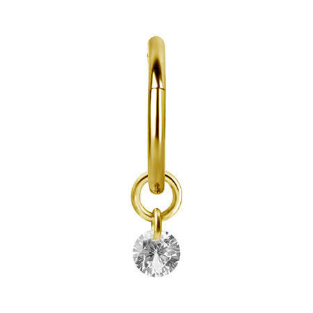 Charms - zirconia - gold - D-010