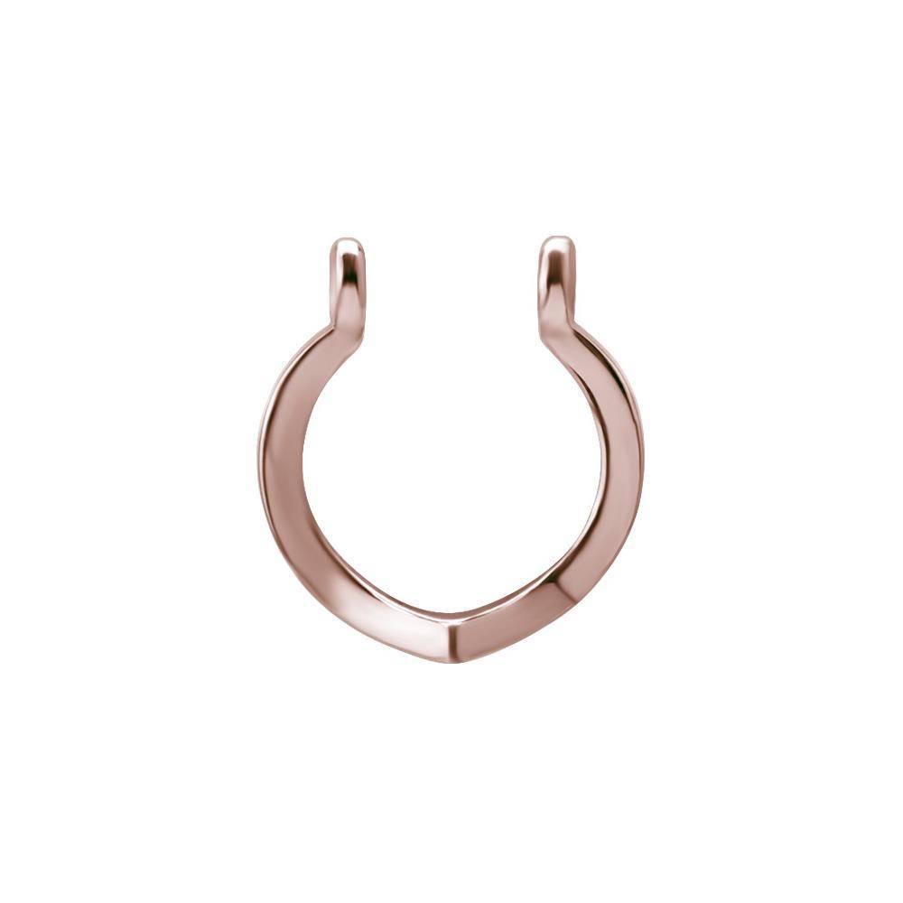 Decorative hoop for barbell - rose gold - D-001