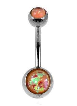 Iridescent Belly button ring - KP-016-3