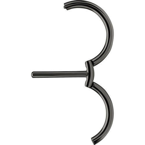 Nipple piercing - black clicker   - S-014