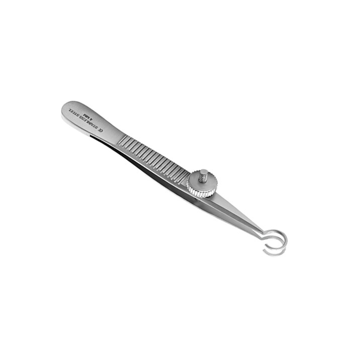 Piercing tweezers - open small open eye - NK-058