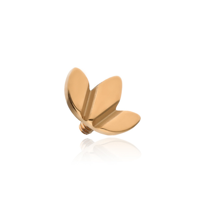 Titanium attachment leaf rose gold - TNA-082