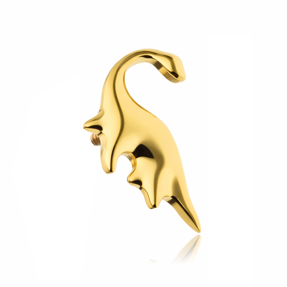 Titanium attachment dinosaur - gold - TNA-229