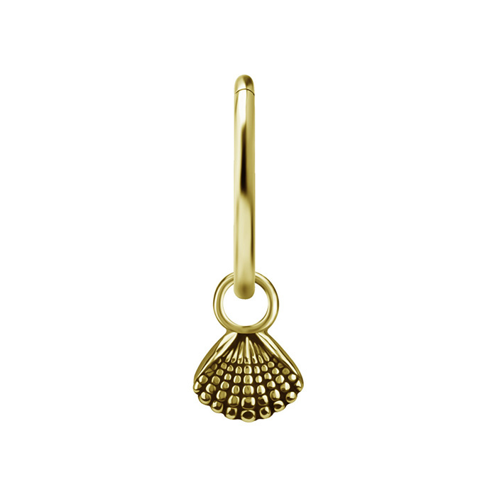 Charms - CoCr NF - shell - gold - D-083