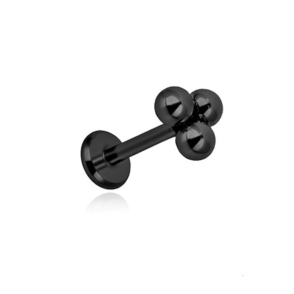 Labret decorative - black - LGW-015