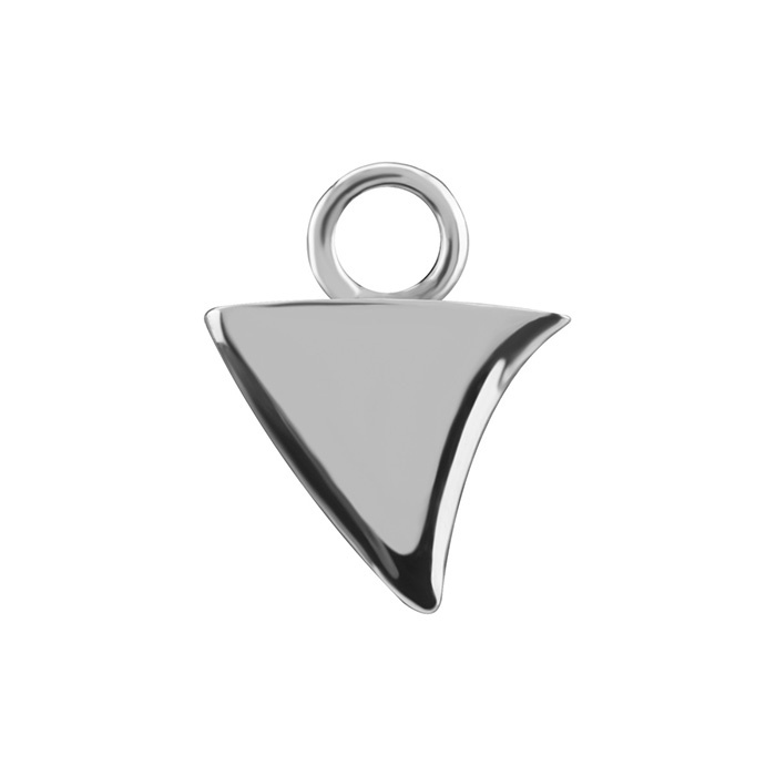 Charms - CoCr NF - triangle - silver - D-082