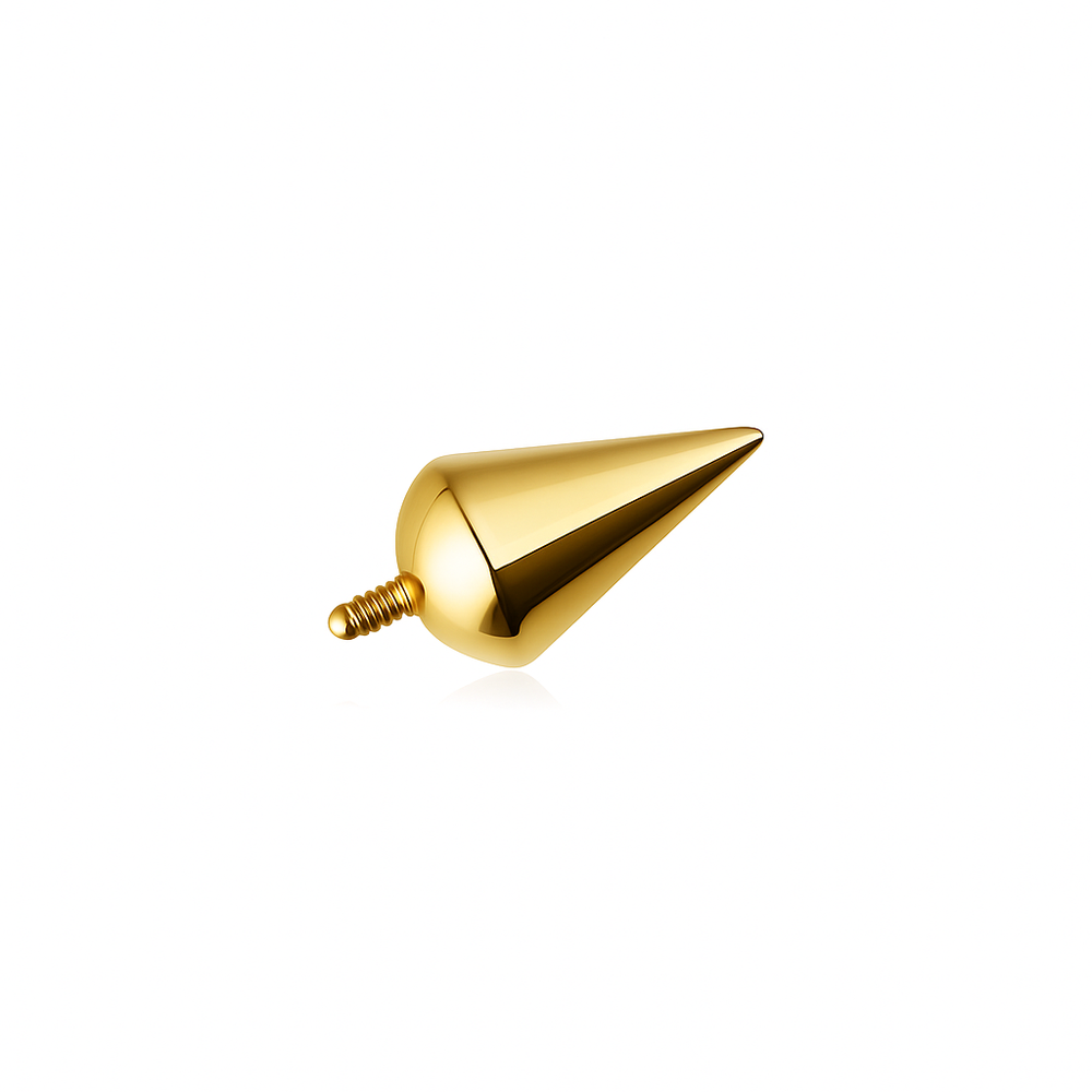 Titanium attachment rounded cone - gold - TNA-215