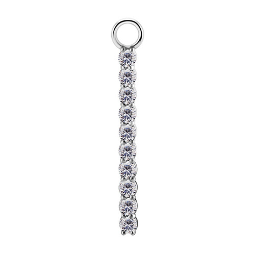 Charms - CoCr NF - srebrny XL - PREMIUM ZIRCONIA - D-038