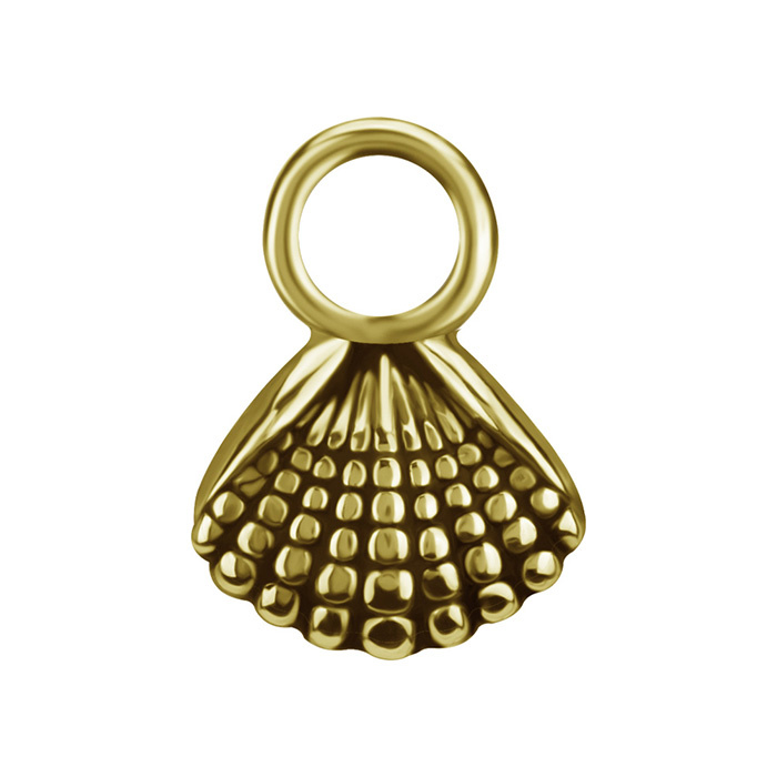 Charms - CoCr NF - shell - gold - D-083