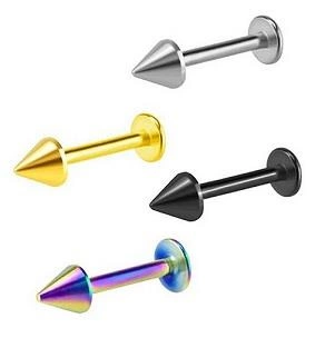 Labret classic cone black - L-005