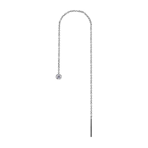 Kolczyk do ucha srebrny z Premium Zirconia - KU-057