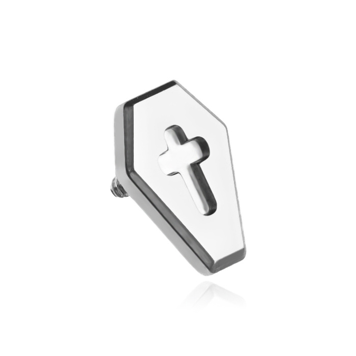 Titanium attachment - Death - silver - TNA-257