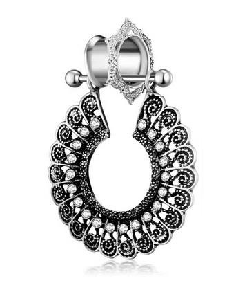  tunnel decorative openwork with zircons - PT-063