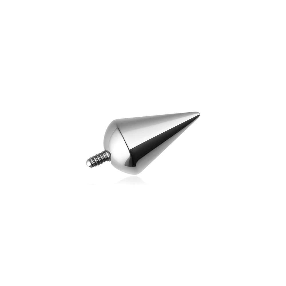 Titanium attachment rounded cone - silver - TNA-215