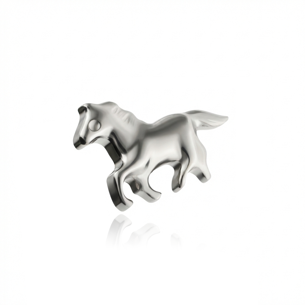 Titanium attachment horse - silver - TNA-230