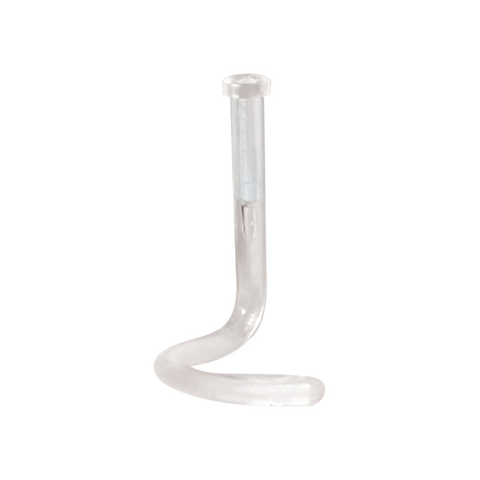 BioPlast nose piercing - RETAINER - transparent - BP-018