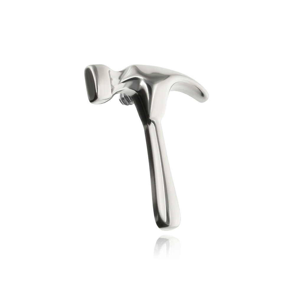 Titanium attachment hammer - silver - TNA-243