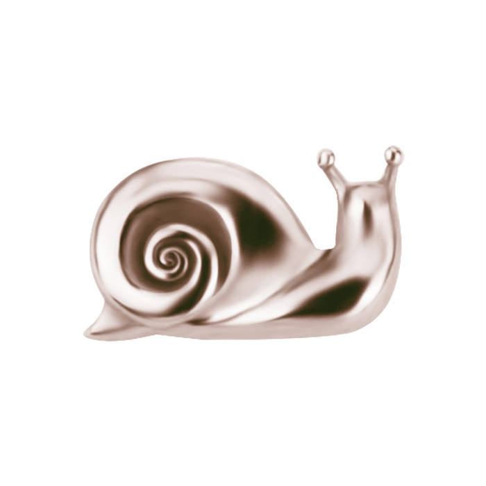 Attachment push in - snail - rose gold - PI-035