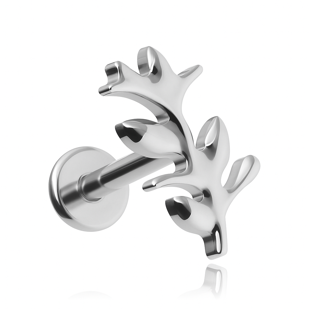 Titanium labret twig - silver