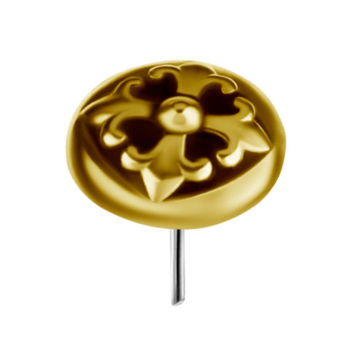 18K gold attachment for pins - ornament - GD18K-012