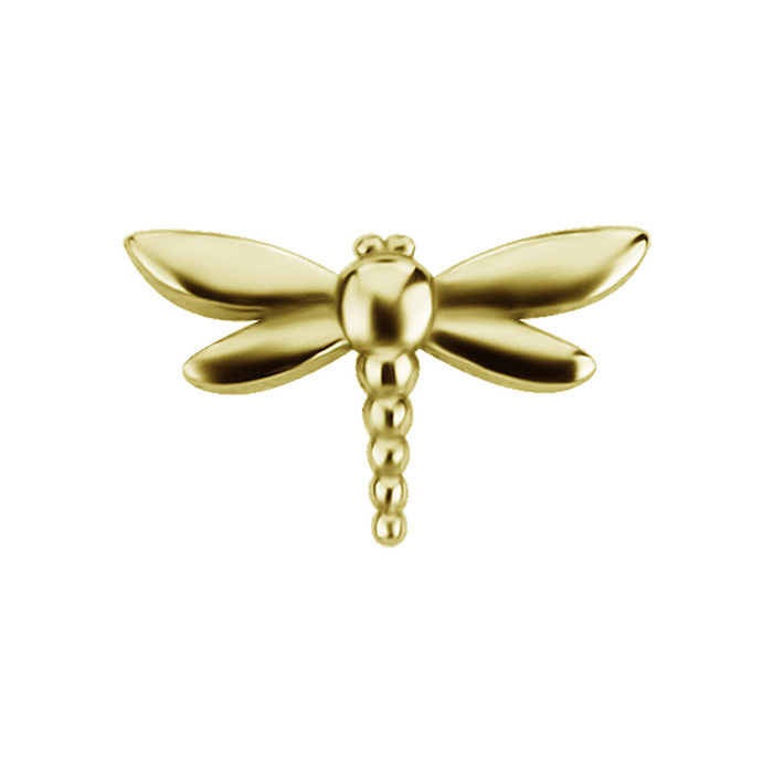 Attachment push in - dragonfly - gold - PI-034