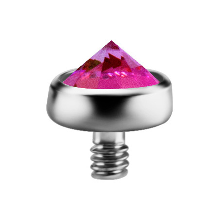 Dermal top pink iridescent titanium  Premium Zirconia - TNA-058