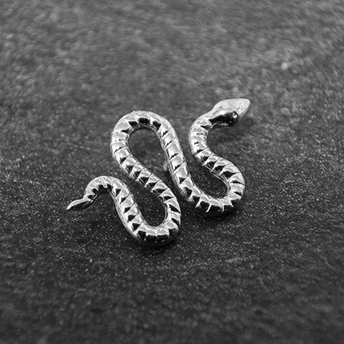 Titanium labret snake - silver - TGW-150