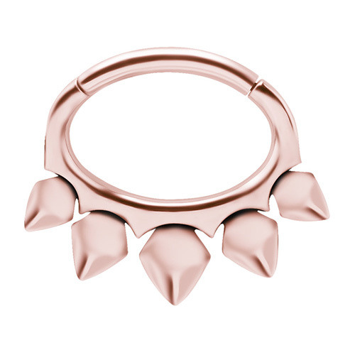 Clicker ring - rose gold - K-055