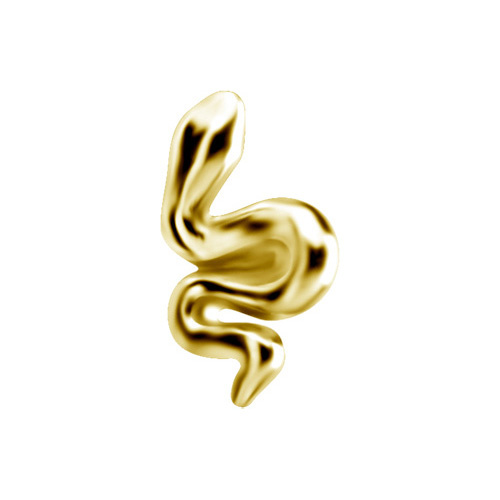 18K gold attachment for pins - snake - GD18K-011