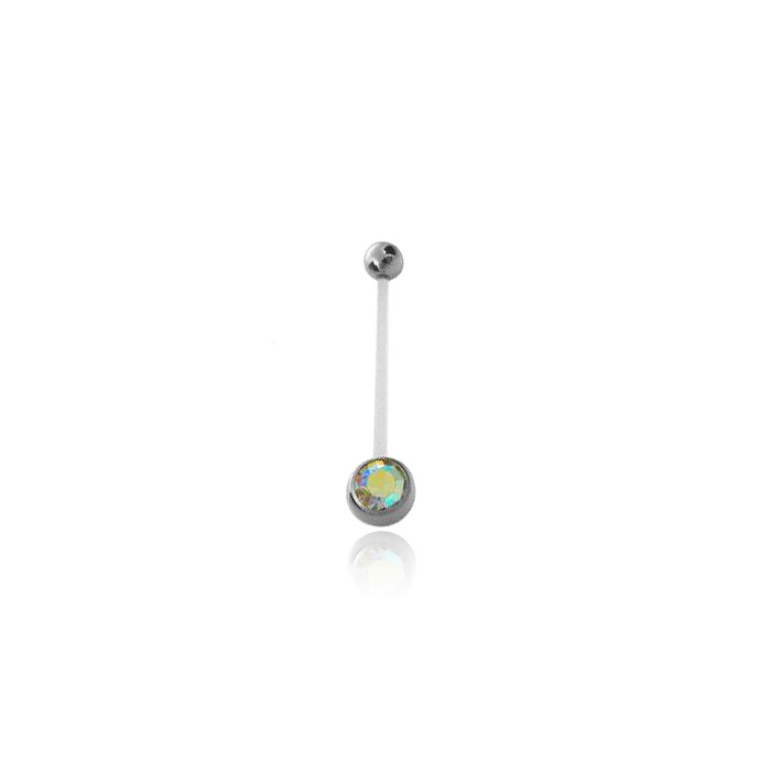 Belly button ring piercing for pregnant women - BioFlex - KP-018