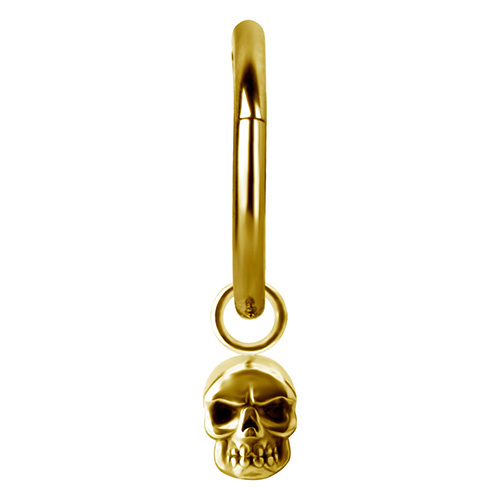 Charms - skull - gold - D-008