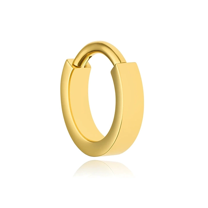 Titanium piercing ring clicker - gold - TK-042