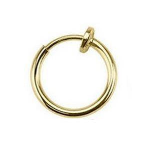 Fake ear, nose ring - without piercing Gold - FK-001