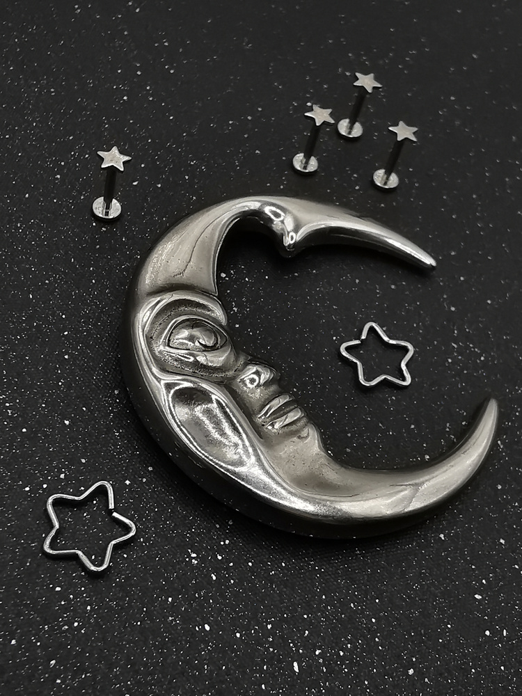 Labret star silver - LGW-003