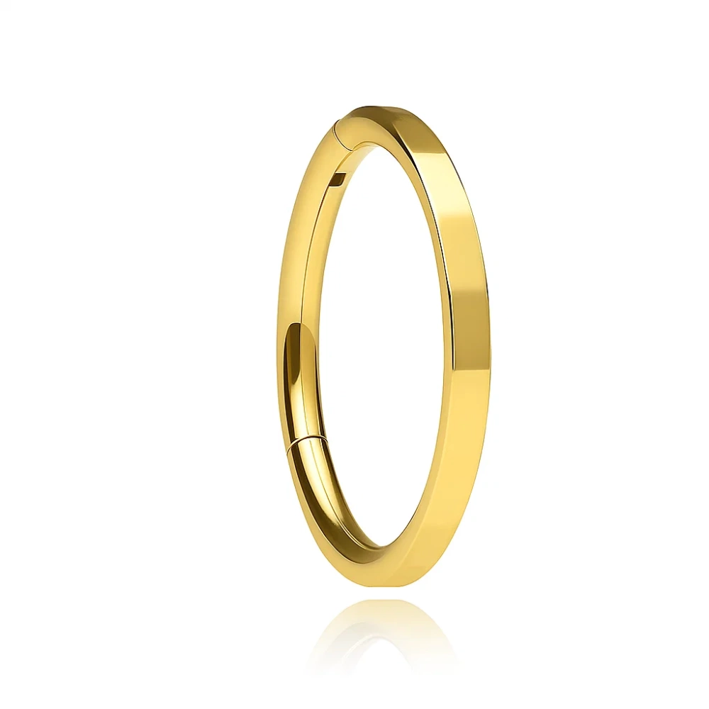 Titanium piercing ring clicker cut - gold - TK-061