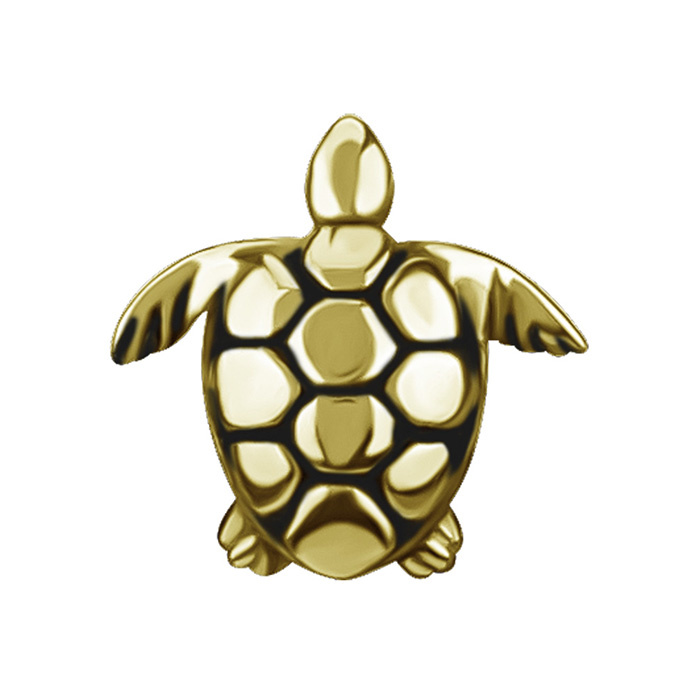 Attachment push in - turtle - gold - PI-033
