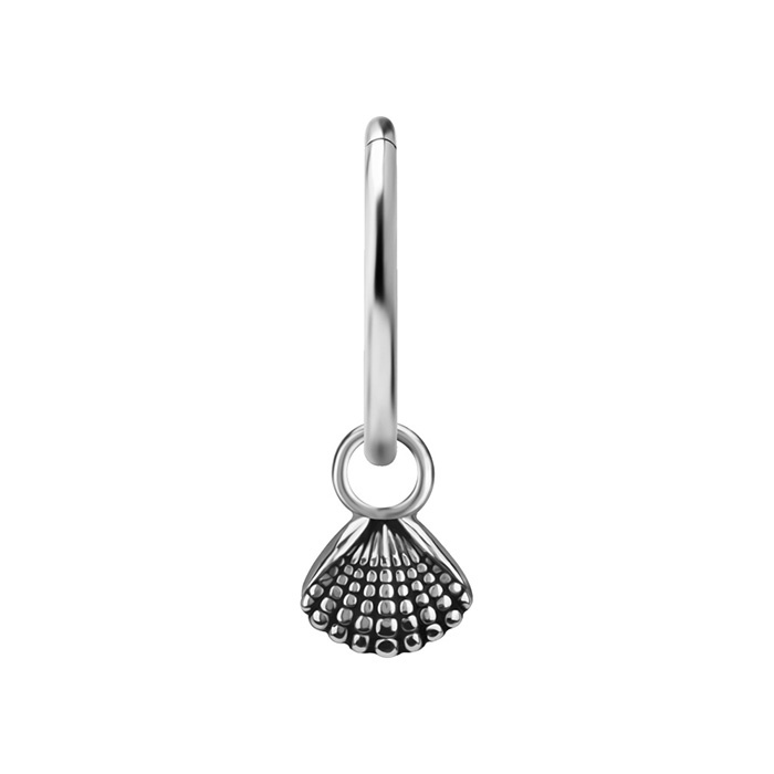Charms - CoCr NF - shell - silver - D-083