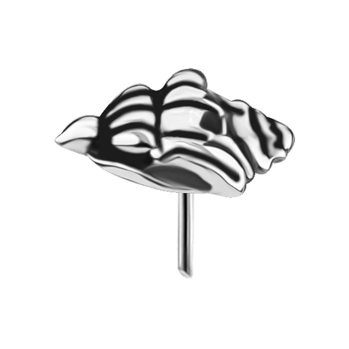 Attachment push in - shell - silver - PI-031