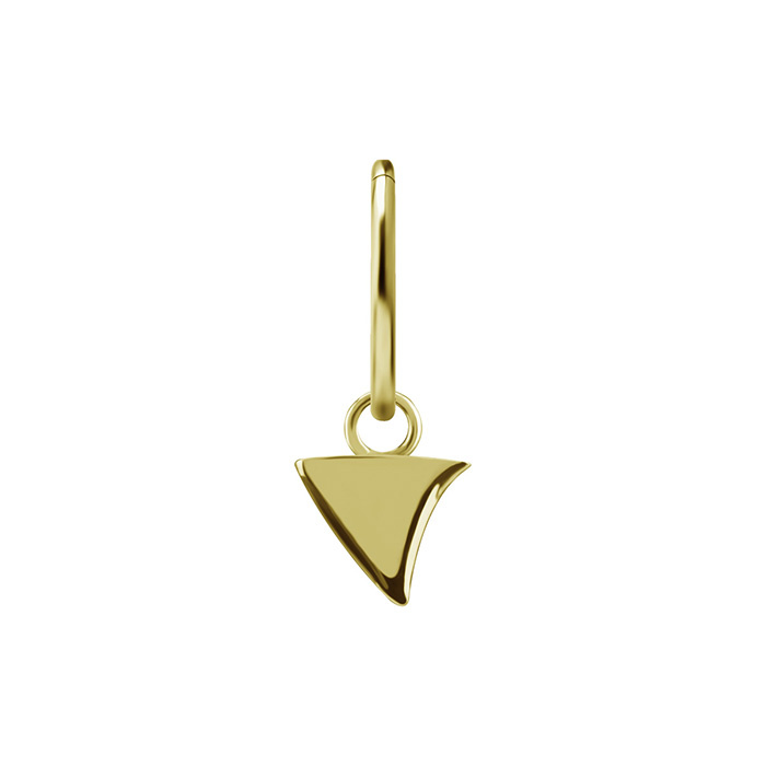 Charms - CoCr NF - triangle - gold - D-082