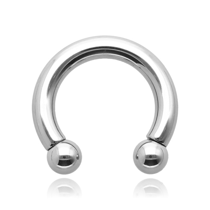 Silver titanium horseshoe - large size - TKP-006