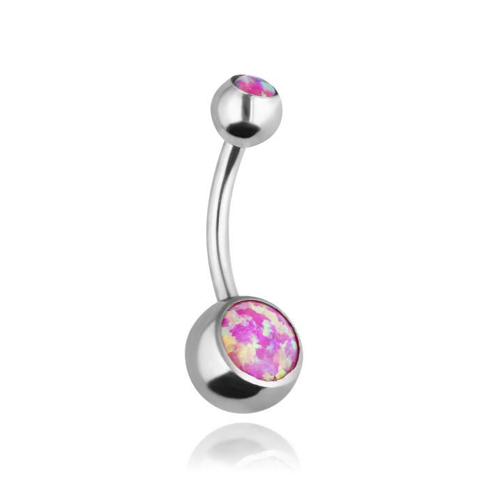 Iridescent Belly button ring - KP-016-2