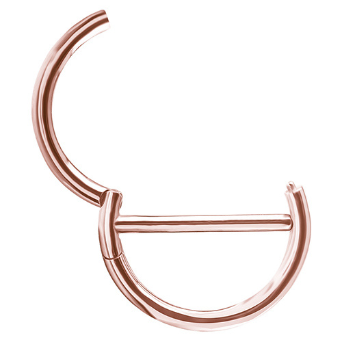 Nipple piercing - rose gold   clicker - S-014