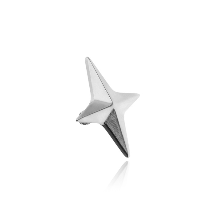 Titanium attachment star - silver - TNA-071