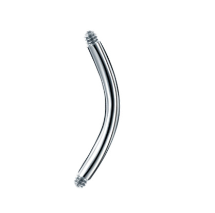 Titanium rod type curved barbell - TCZ-009