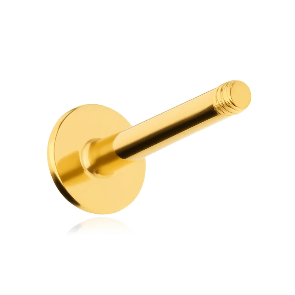 Labret post gold - CZ-001