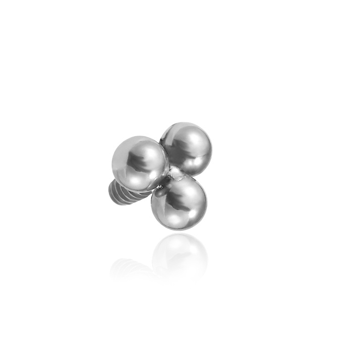 Titanium attachment for pins - silver balls - TNA-061