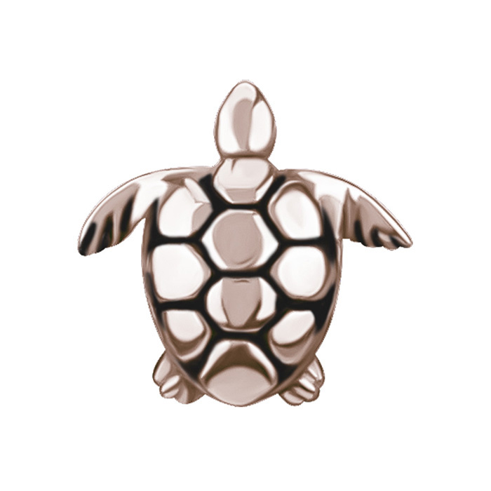 Attachment push in - turtle - rose gold - PI-033